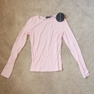 White Fox Only for Tonight Long Sleeve Top, Size: Small Color: Pink